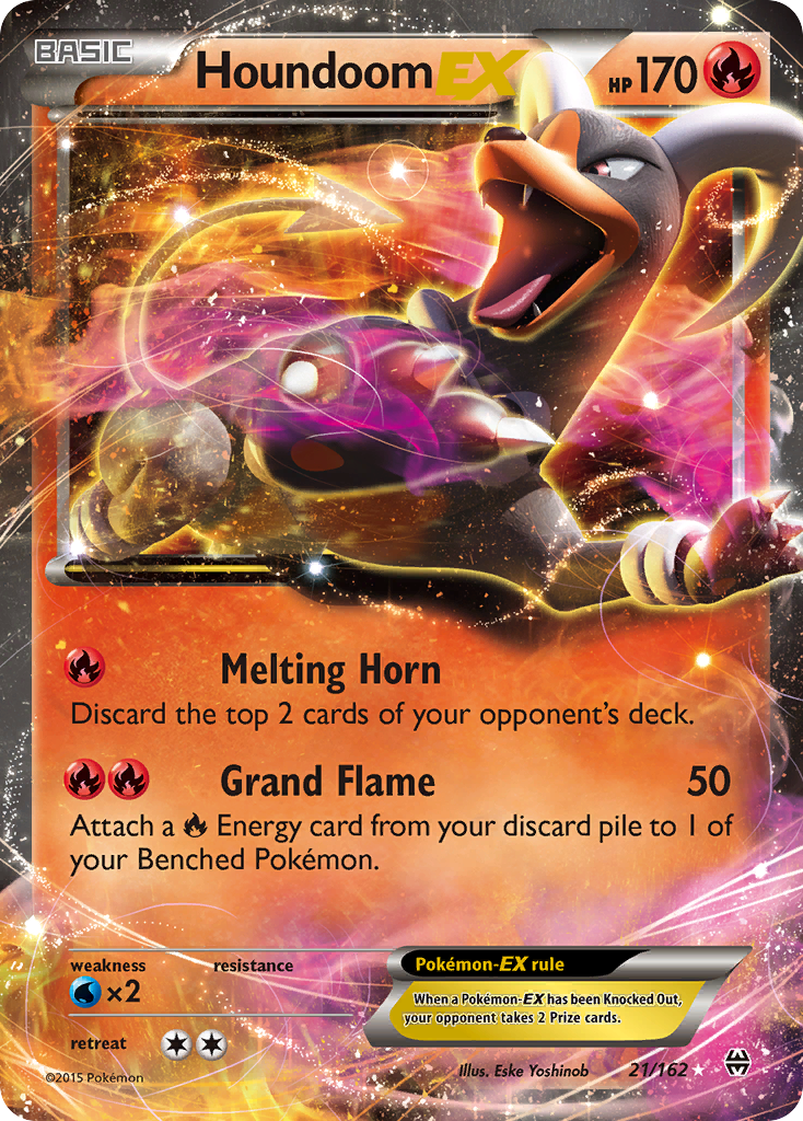 Houndoom-EX 21/162 - BREAKthrough Holofoil - Game Nerdz