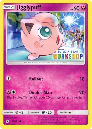 build a bear pokemon card list Jigglypuff - 71/111 (Build-A-Bear Workshop Exclusive) 71 - Miscellaneous Cards Products Promo Retreat cost Build a Bear Pokemon Card