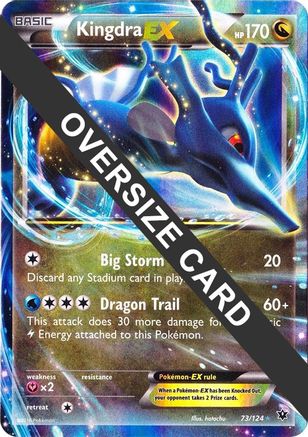 big pokemon cards ex Kingdra - 73/124 73 - Jumbo Holofoil Violet Promo Cards Roaring Moon ex Pok√©mon Trading Card Game Greninja