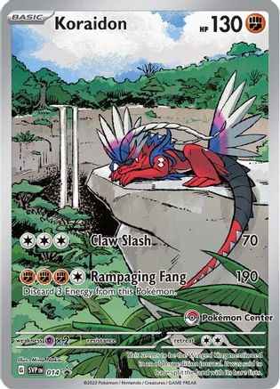 Koraidon (Pokemon Center Exclusive) 14 - SV Scarlet Violet Promo Cards  Holofoil - Game Nerdz