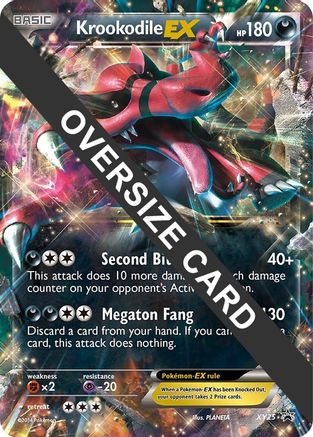 krookodile pokemon card value EX - XY25 XY25 - Jumbo Cards Holofoil discard an Energy attached to your opponent’s Active Pokémon Krookodile Card Prices & Value