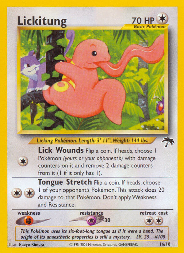 Lickitung Southern s 英語版 16/18 Lickitung 16/18 - Southern Islands - Game Nerdz