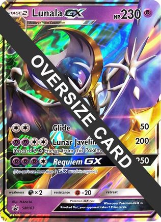 Lunala GX - SM103 SM103 - Jumbo Cards Holofoil - Game Nerdz Lunala GX - SM103 SM103 - Jumbo Cards Holofoil - Game Nerdz