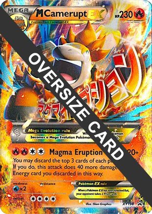 pokemon mega camerupt card Mega Camerupt ex SR 077/063 – Mega Brave – Japanese – Hikaru main image 1