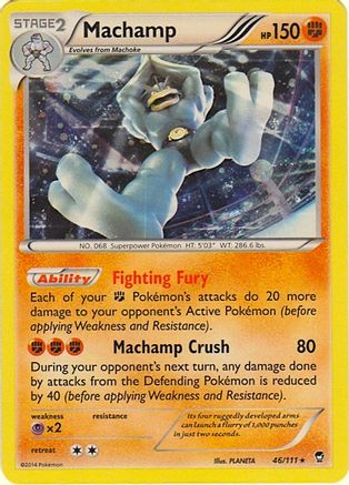 Machamp - 46/111 (Cosmos Holo) 46 - Blister Exclusives Holofoil - Game Nerdz Machamp - 46/111 (Cosmos Holo) 46 - Blister Exclusives Holofoil - Game Nerdz
