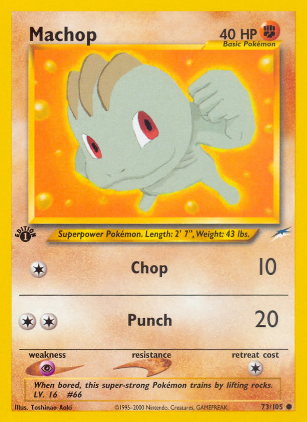 Machop 73/105 - Neo Destiny 1st Edition - Game Nerdz