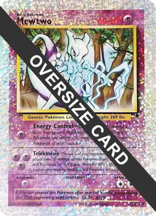 Mewtwo - S4/S4 (Box Topper) S4 - Jumbo Cards Reverse Holofoil - Game Nerdz Mewtwo - S4/S4 (Box Topper) S4 - Jumbo Cards Reverse Holofoil - Game Nerdz
