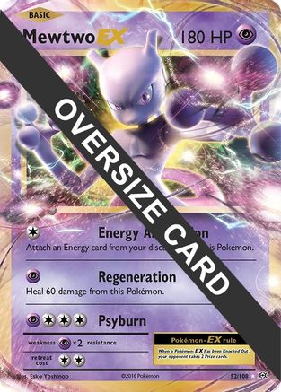 Mewtwo EX - 52/108 52 - Jumbo Cards Holofoil - Game Nerdz