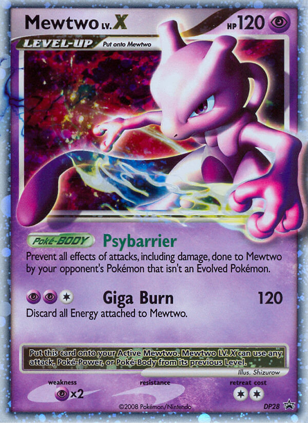 Mewtwo LV.X DP28/56 - DP Black Star Promos Holofoil - Game Nerdz