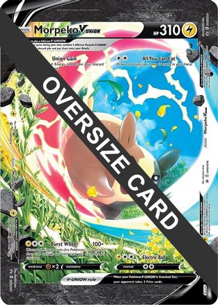 Morpeko V-UNION (SWSH215-218) - Jumbo Cards Holofoil - Game Nerdz Morpeko V-UNION (SWSH215-218) - Jumbo Cards Holofoil - Game Nerdz