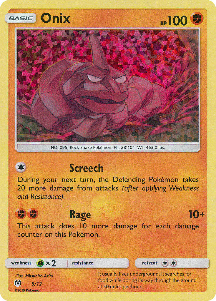 mcdonald's pokemon cards 2019 TCGplayer Onix 9/12 - McDonalds Collection