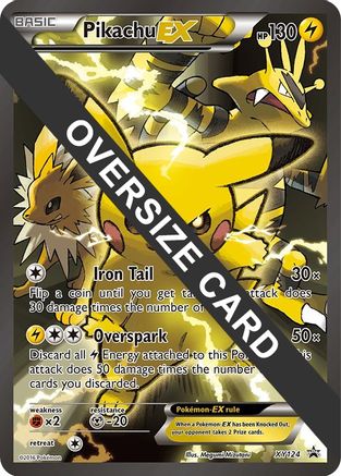 Pikachu EX - XY124 XY124 - Jumbo Cards Holofoil - Game Nerdz Pikachu EX - XY124 XY124 - Jumbo Cards Holofoil - Game Nerdz