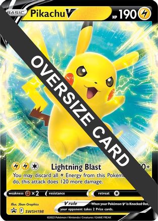 Pikachu V - SWSH198 SWSH198 - Jumbo Cards Holofoil - Game Nerdz