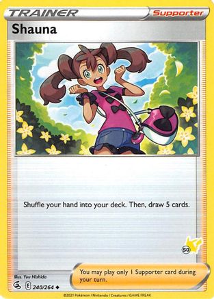 Shauna - 240/264 (#50 Pikachu Stamped) 240 - Battle Academy 2022 - Game Nerdz Shauna - 240/264 (#50 Pikachu Stamped) 240 - Battle Academy 2022 - Game Nerdz