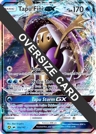Tapu Fini GX - 39a/147 39a - Jumbo Cards Holofoil - Game Nerdz