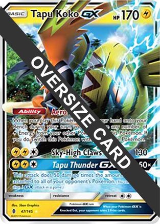 Tapu Koko GX - 47/145 47 - Jumbo Cards Holofoil - Game Nerdz