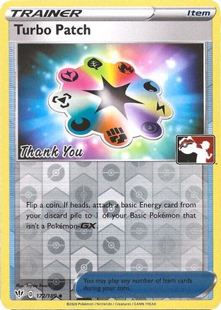 Turbo Patch - 172/189 (Pokemon League) [Thank You] 172 - League  Championship Cards Reverse Holofoil - Game Nerdz