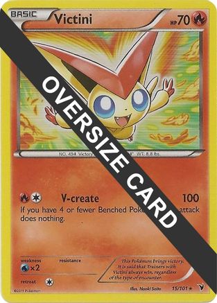 holographic victini card Victini Holo R - Black Bolt & White Flare SV11S I Pokemon Card 022/172 main image 0