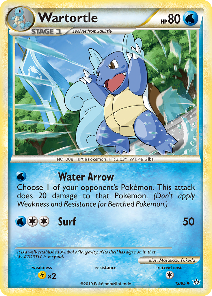 Wartortle 42/95 - HSUnleashed - Game Nerdz