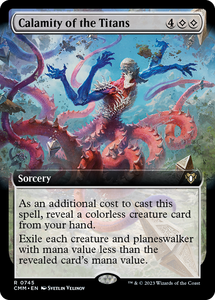 Calamity of the Titans (CMM-745) - Commander Masters: (Extended Art) Foil -  Game Nerdz