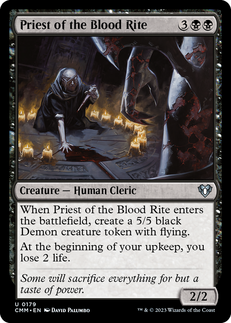 Priest of the Blood Rite (CMM-179) - Commander Masters Foil - Game Nerdz Priest of the Blood Rite (CMM-179) - Commander Masters Foil - Game Nerdz