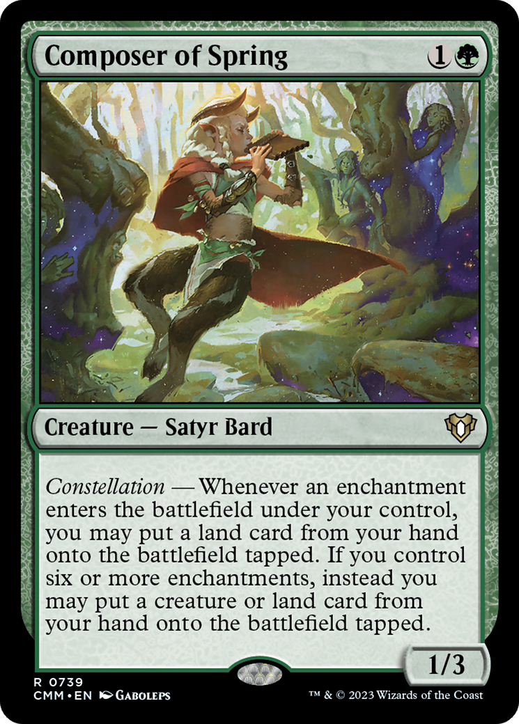Composer of Spring (CMM-739) - Commander Masters - Game Nerdz
