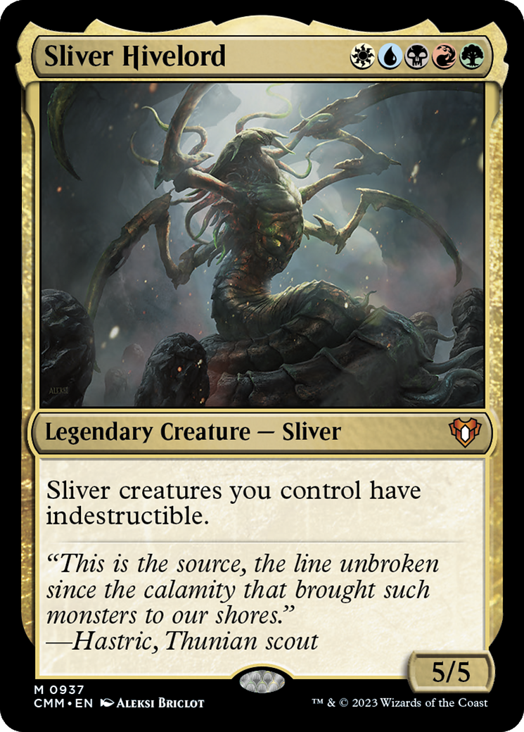 Sliver Hivelord (CMM-937) - Commander Masters - Game Nerdz