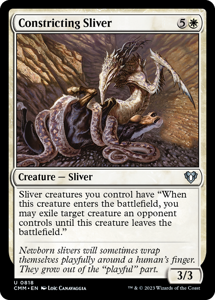 Constricting Sliver (CMM-818) - Commander Masters Foil - Game Nerdz