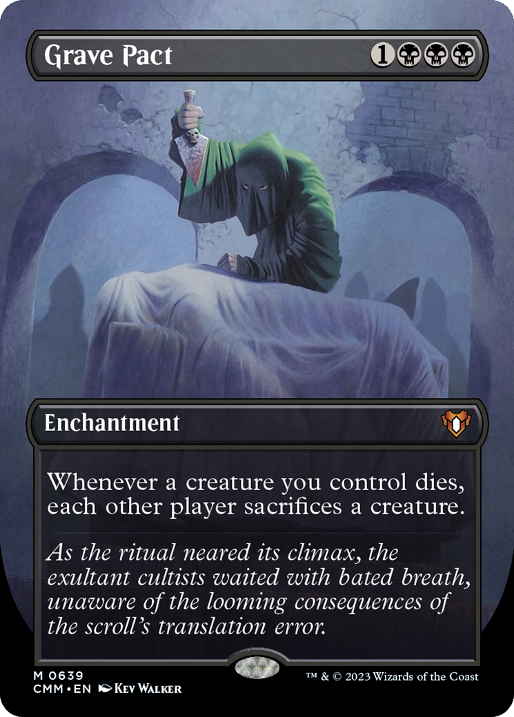 Grave Pact (CMM-639) - Commander Masters (Borderless) Foil - Game Nerdz