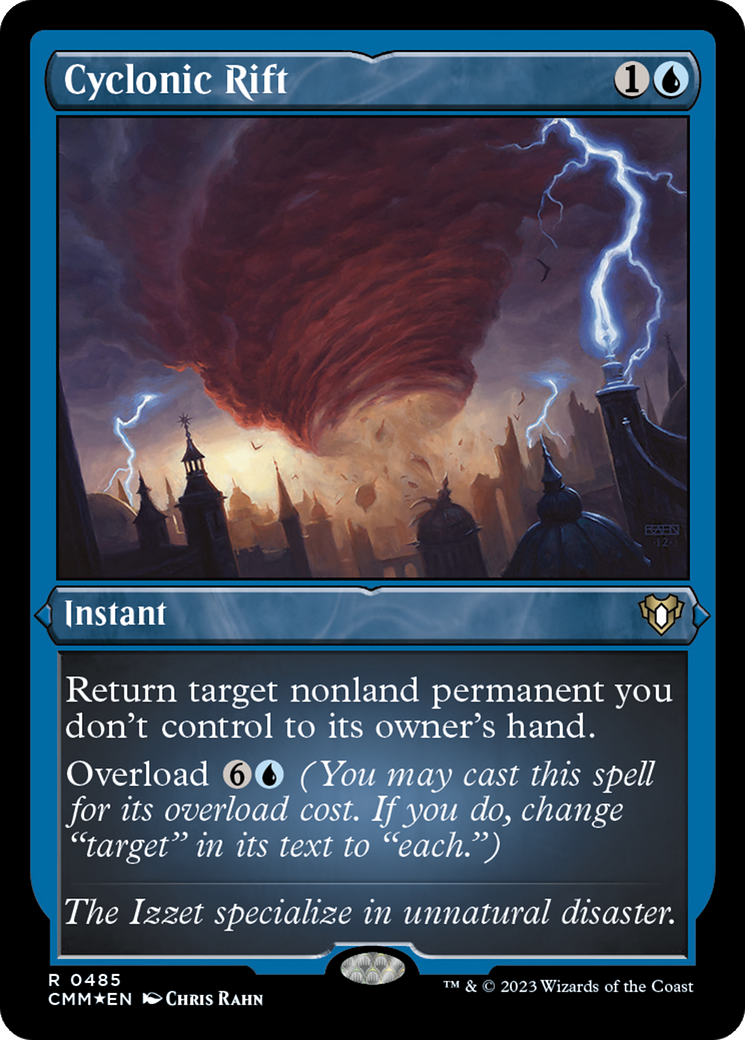 【Only foil】20年以上前 　約100枚　マジック　MTG Cyclonic Rift (CMM-485) - Commander Masters Etched Foil - Game Nerdz