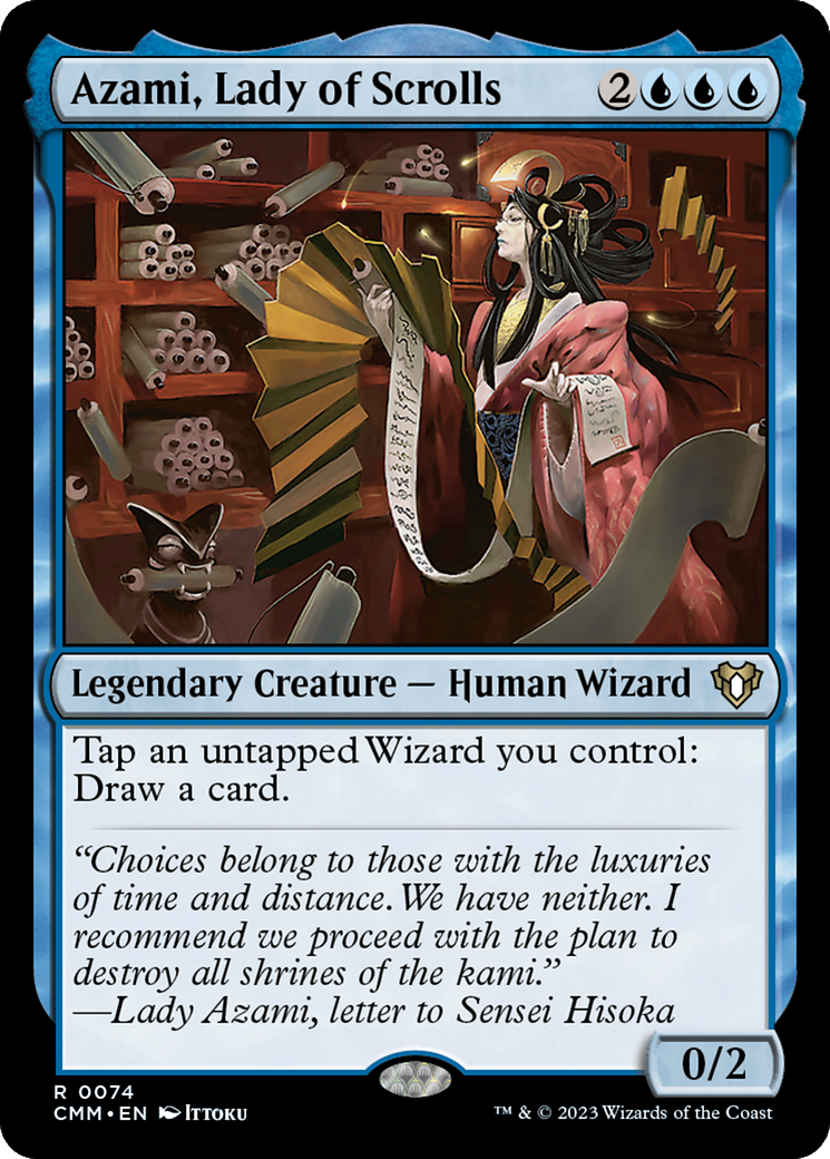 Azami, Lady of Scrolls (CMM-074) - Commander Masters Foil - Game Nerdz