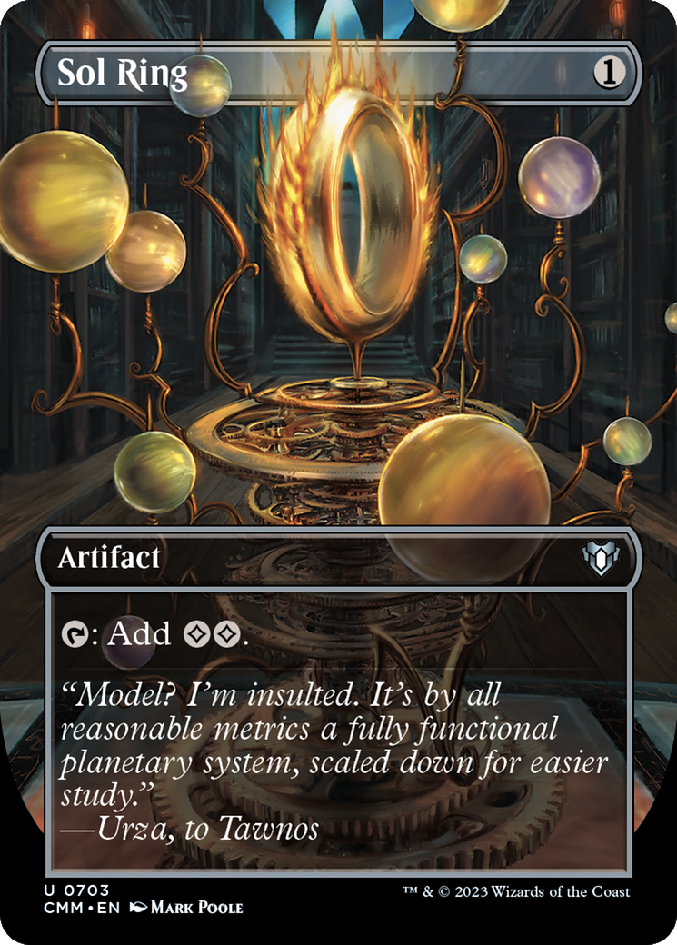 Sol Ring (CMM-703) - Commander Masters (Borderless) - Game Nerdz