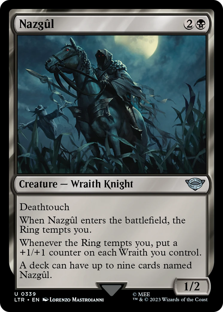 nazgul card sleeves Amazon.com: Katomula 100 MTG with 100 Inner Sleeve, Textured Back Art Sleeves, Fit Standard Size Cards put a +1/+1 counter on each Wraith you control nazgul card sleeves Art [The