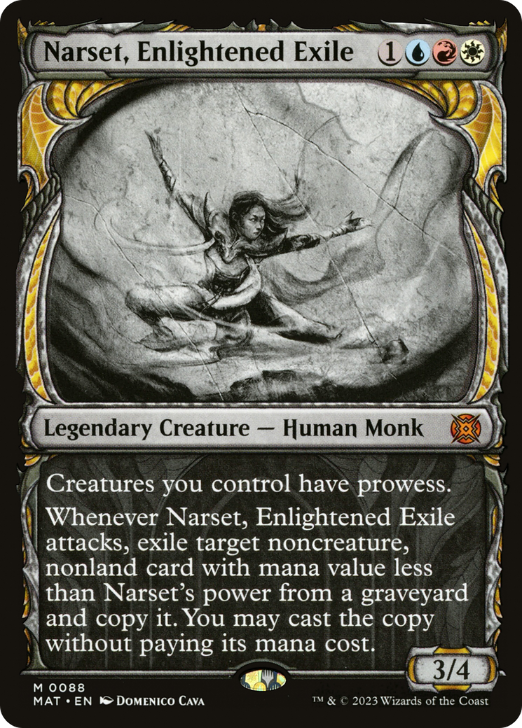 Narset, Enlightened Exile (MAT-088) - March of the Machine: The Aftermath:  (Showcase) Foil - Game Nerdz