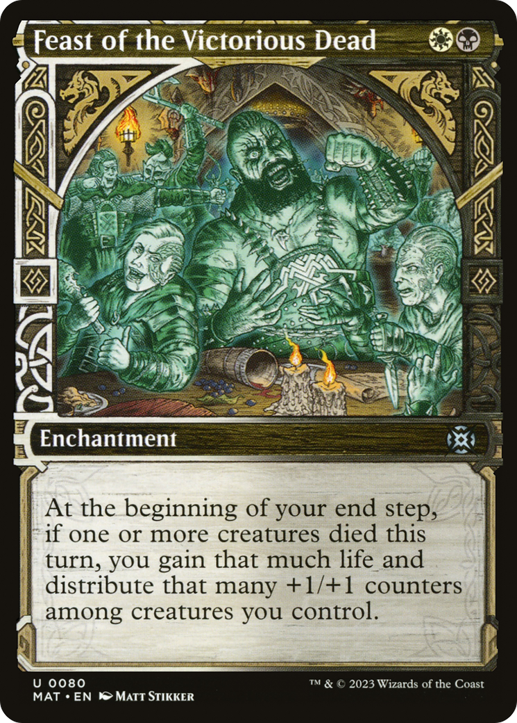 Feast of the Victorious Dead (MAT-080) - March of the Machine: The Aftermath: (Showcase) Foil - Game Nerdz Feast of the Victorious Dead (MAT-080) - March of the Machine: The Aftermath: (Showcase) Foil - Game Nerdz