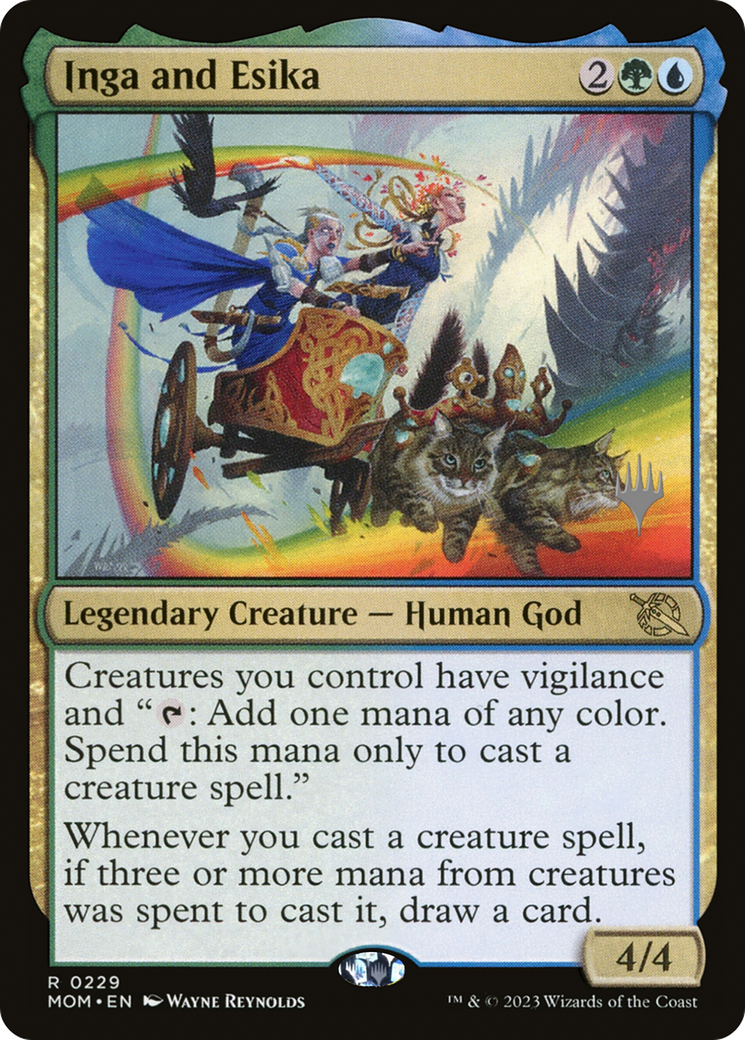 Inga and Esika (PPMOM-229P) - March of the Machine Promos Foil - Game Nerdz