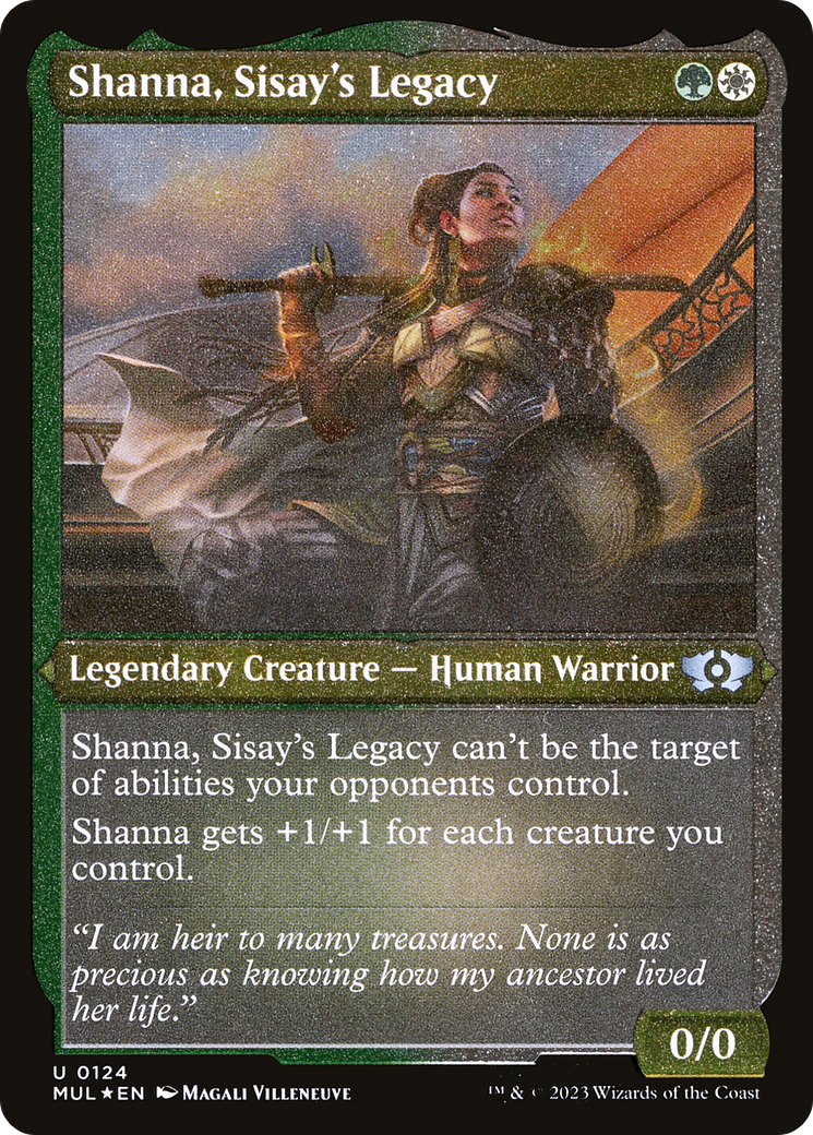 Shanna, Sisay's Legacy (MUL-124) - Multiverse Legends Etched Foil - Game  Nerdz