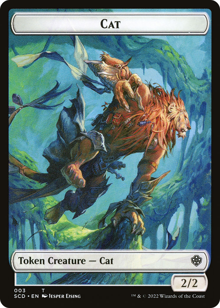 Cat (TSCD-003) - Starter Commander Deck Tokens Foil - Game Nerdz