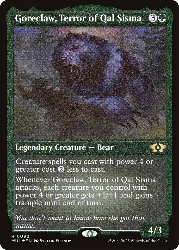 Goreclaw, Terror of Qal Sisma (MUL-092) - Multiverse Legends