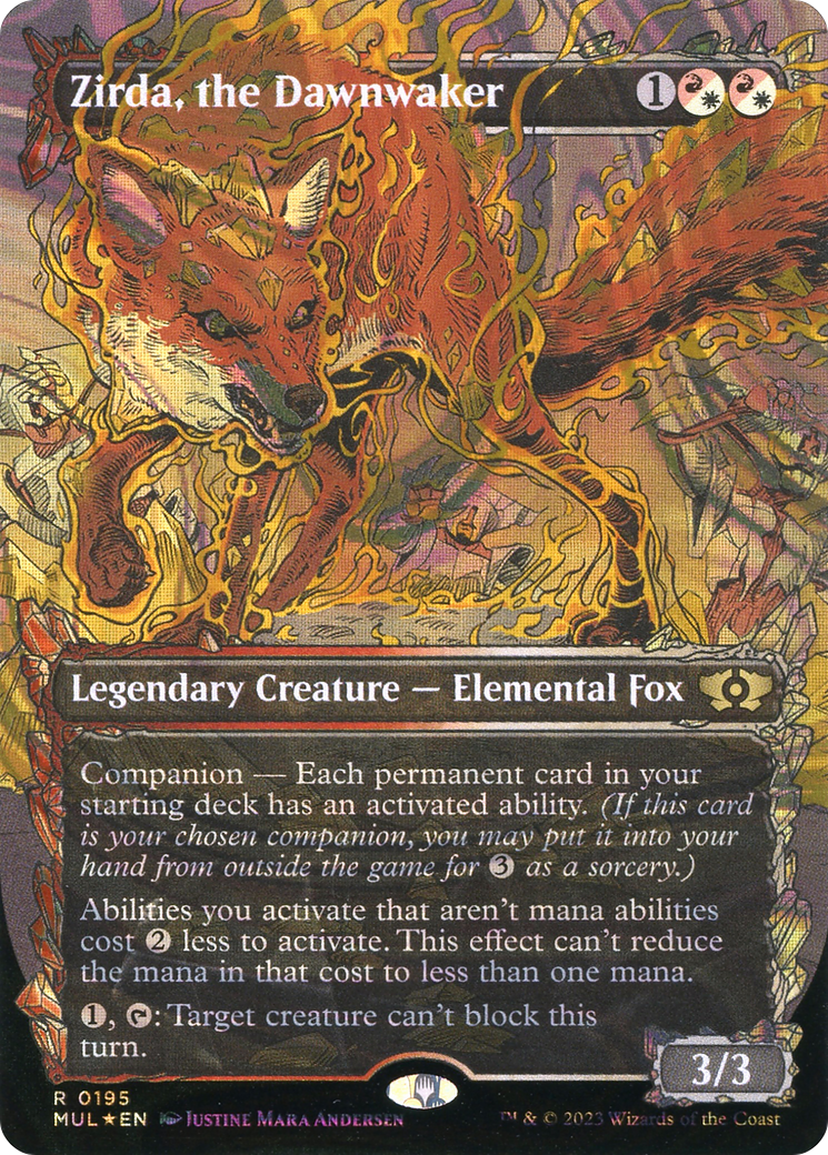 fox cards mtg Fantasy North - Shizuno - The Sacred - 100 Textured Matte TCG Card Sleeves - Fits Magic Commander Pokemon and Other Card Games The clever little creature can steal your wards and lead you right into the werewolfs den Zirda, the Dawnwaker (MUL-195) -