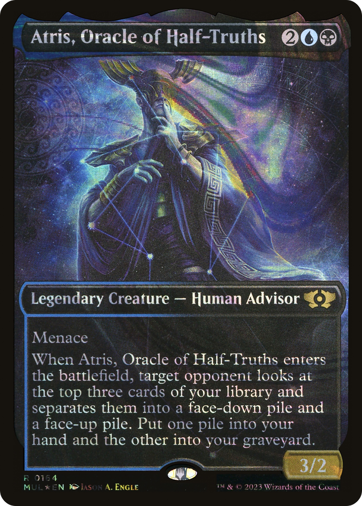 mtg half cards Magic The Gathering - Unsanctioned - Half-Squirrel, Half- haste Whenever one or more Mutants Atris, Oracle of Half-Truths (MUL-164)