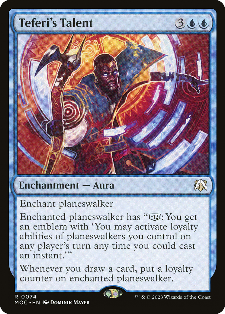 Teferi's Talent (MOC-074) - March of the Machine Commander - Game Nerdz
