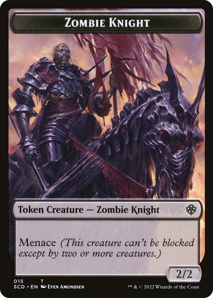 Zombie Knight (TSCD-015) - Starter Commander Deck Tokens Foil - Game Nerdz