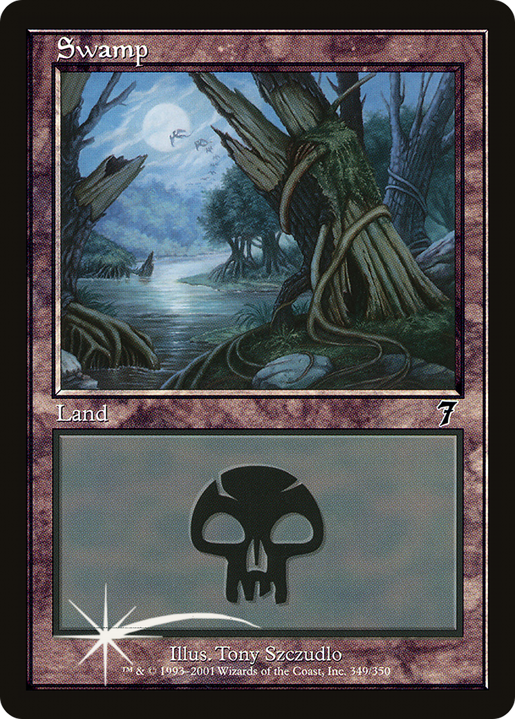 Swamp (7ED-349) - Seventh Edition Foil - Game Nerdz Swamp (7ED-349) - Seventh Edition Foil - Game Nerdz