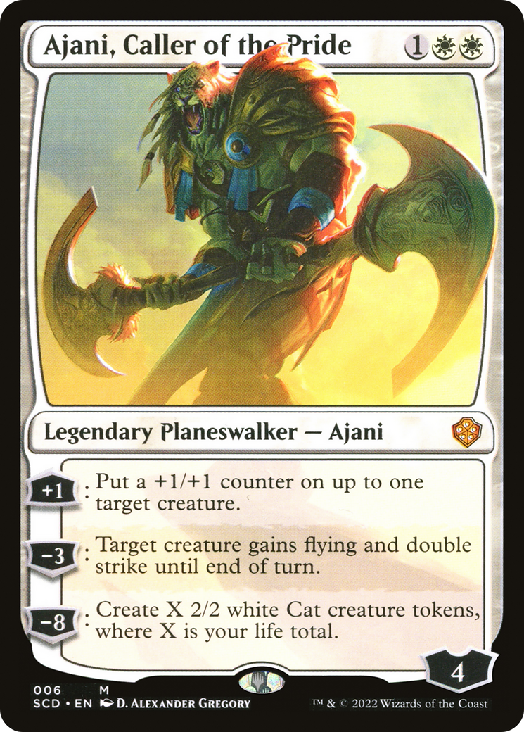 Ajani, Caller of the Pride (SCD-006) - Starter Commander Decks - Game Nerdz
