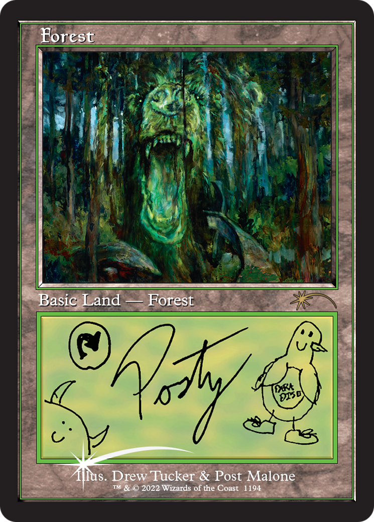 基本土地 森/Forest Foil Secret Lair Lotus 基本土地 森/Forest Foil
