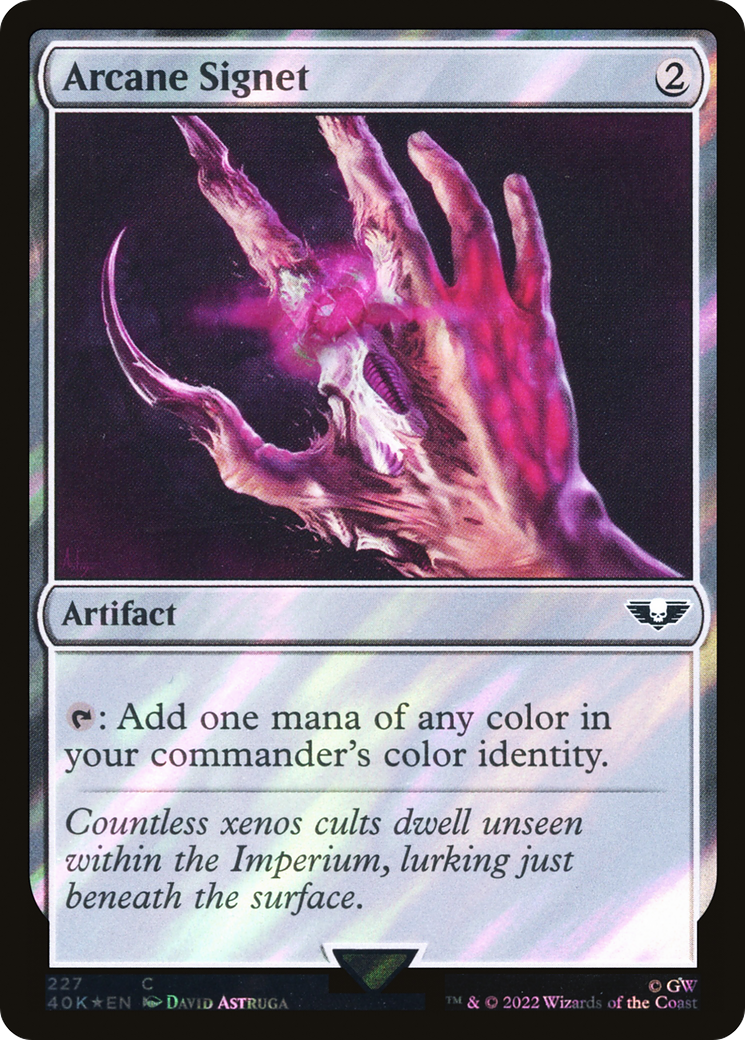 arcane signet mtg final fantasy Arcane Signet Arcane Signet (40K-227☆) - Warhammer