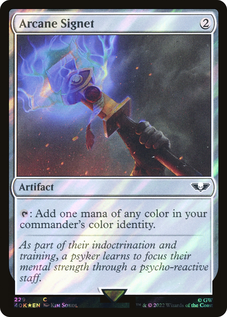 Arcane Signet (40K-229) - Warhammer 40,000 Commander Foil - Game Nerdz
