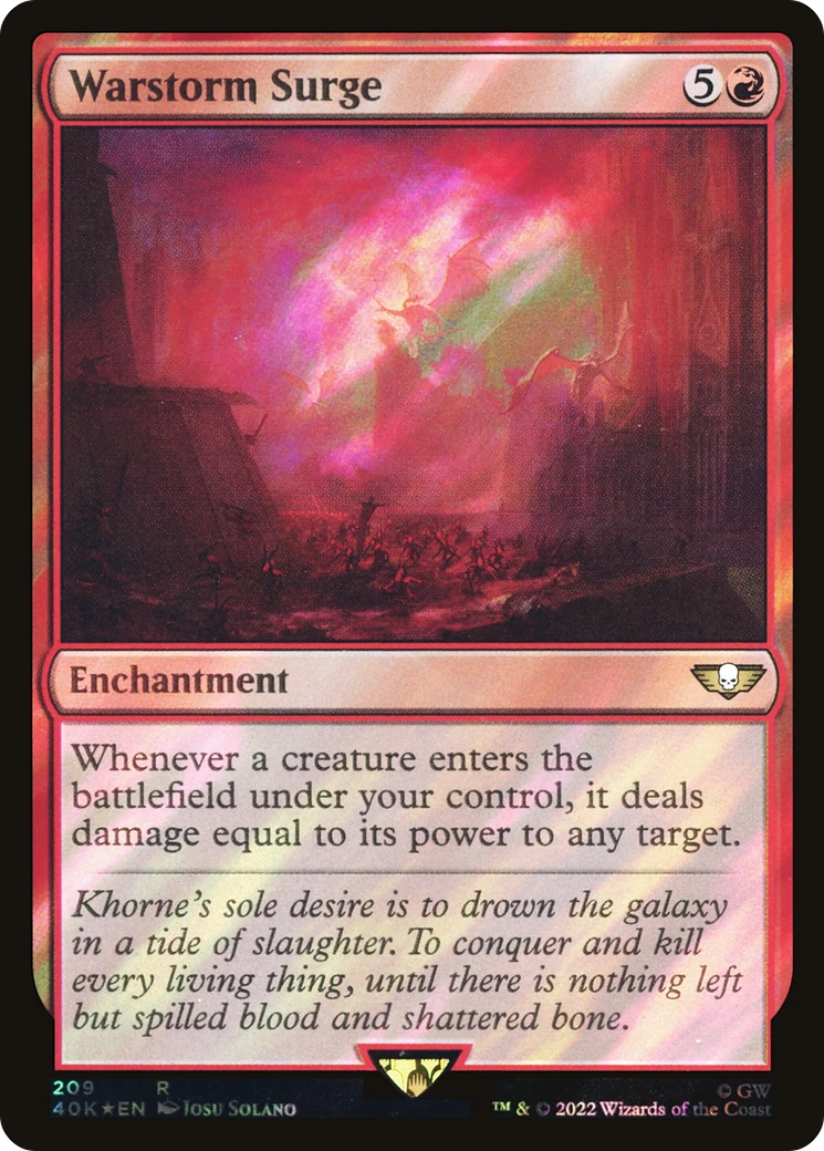 Warstorm Surge (40K-209☆) - Warhammer 40,000 Commander Foil