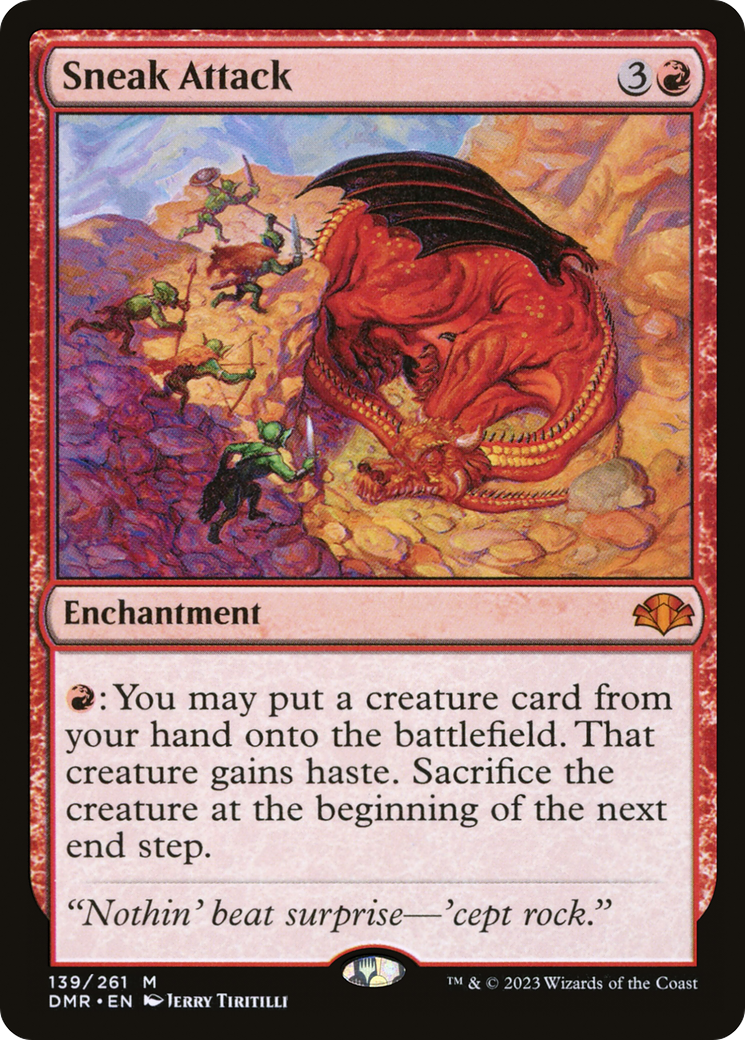 Sneak Attack (DMR-139) - Dominaria Remastered Foil - Game Nerdz Sneak Attack (DMR-139) - Dominaria Remastered Foil - Game Nerdz